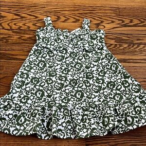 Janie and Jack Green Floral Dress